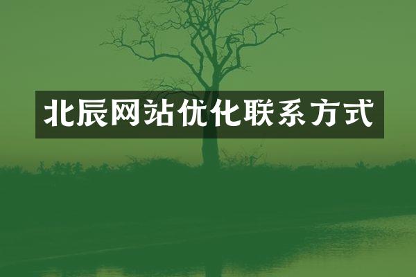 北辰网站优化联系方式