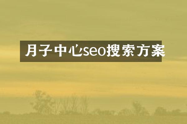 月子中心seo搜索方案