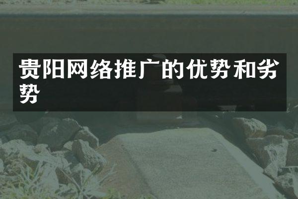 贵阳网络推广的优势和劣势