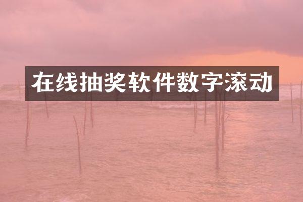 在线抽奖软件数字滚动