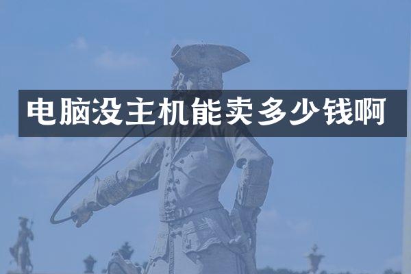 电脑没主机能卖多少钱啊
