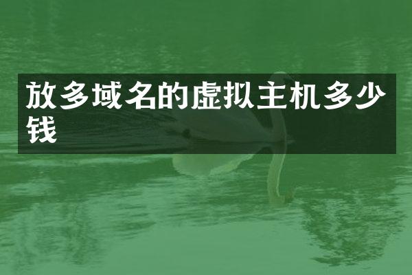 放多域名的虚拟主机多少钱