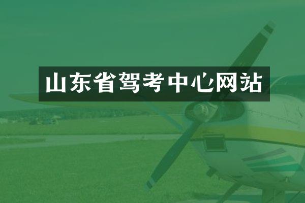 山东省驾考中心网站