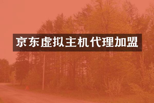 京东虚拟主机代理加盟