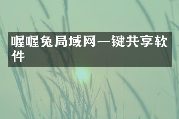 喔喔兔局域网一键共享软件