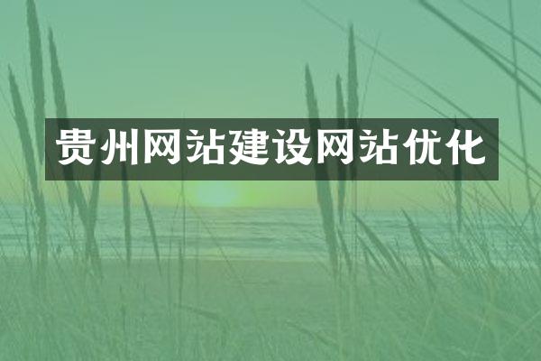 贵州网站建设网站优化