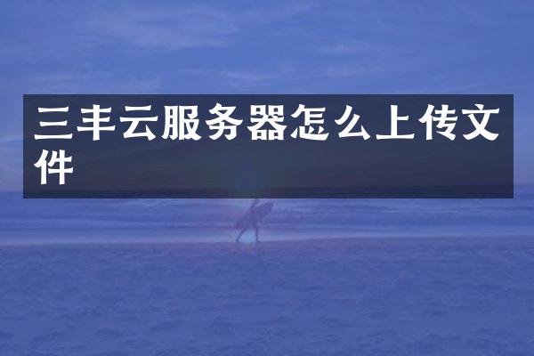 三丰云服务器怎么上传文件