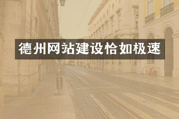 德州网站建设恰如极速