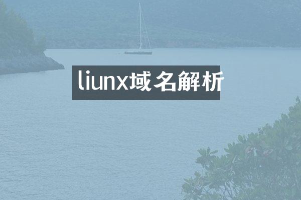 liunx域名解析
