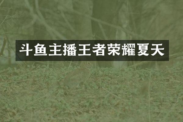 斗鱼主播王者荣耀夏天