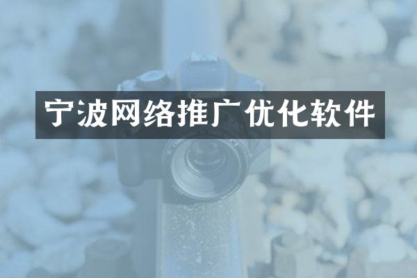 宁波网络推广优化软件