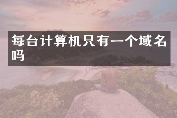 每台计算机只有一个域名吗