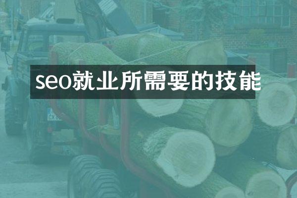 seo就业所需要的技能