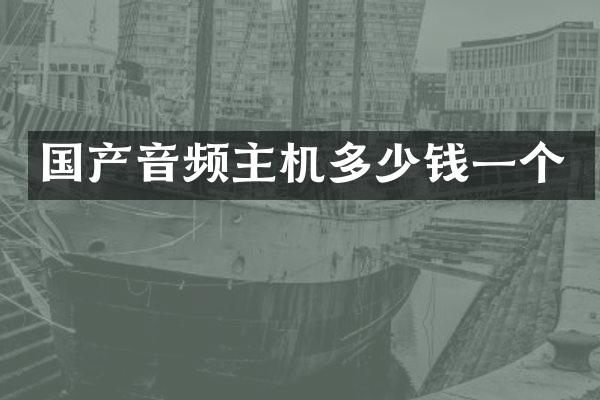 国产音频主机多少钱一个
