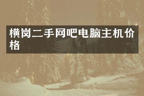 横岗二手网吧电脑主机价格
