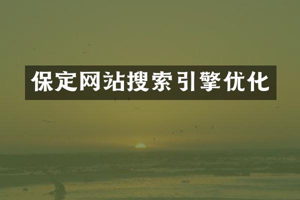 保定网站搜索引擎优化