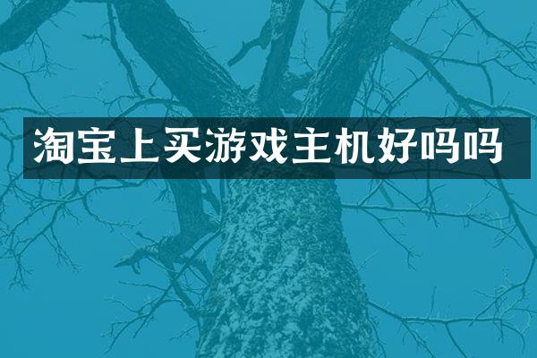 淘宝上买游戏主机好吗吗