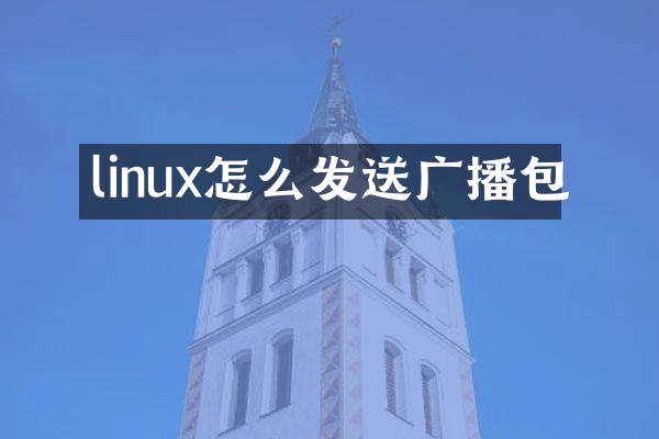 linux怎么发送广播包