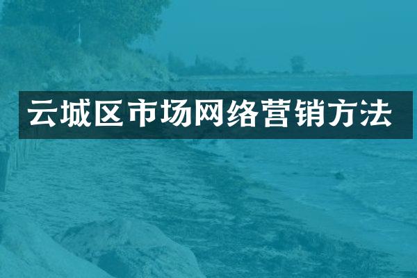 云城区市场网络营销方法