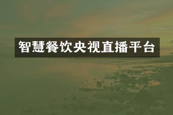智慧餐饮央视直播平台