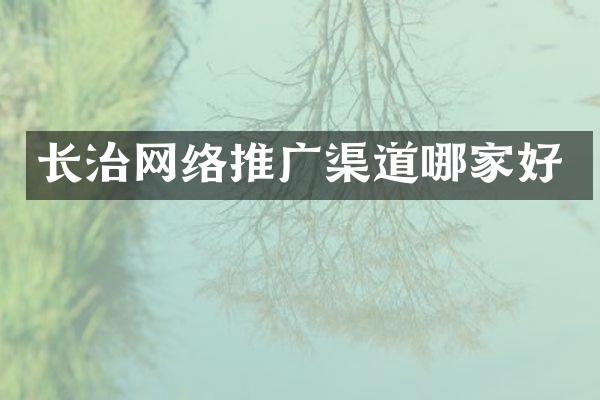 长治网络推广渠道哪家好