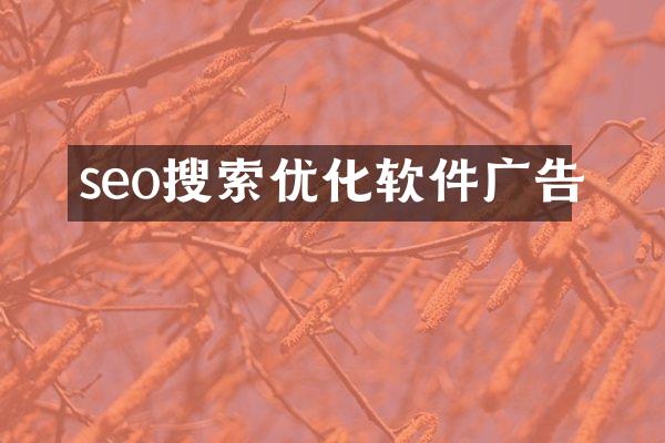 seo搜索优化软件广告
