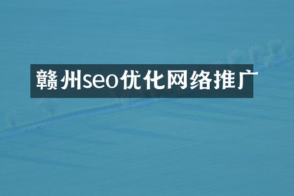 赣州seo优化网络推广
