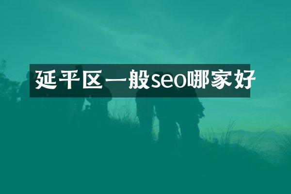 延平区一般seo哪家好