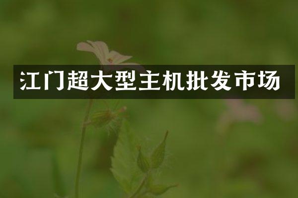江门超大型主机批发市场