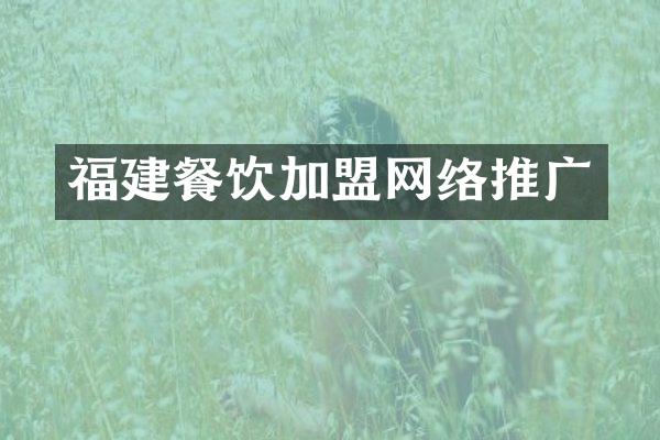 福建餐饮加盟网络推广