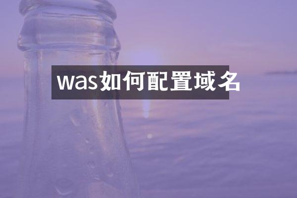 was如何配置域名