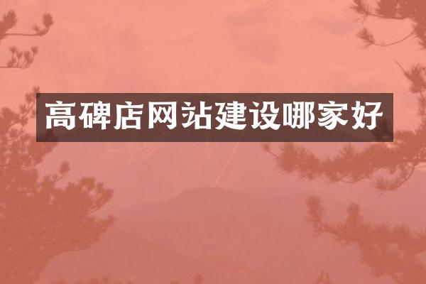 高碑店网站建设哪家好