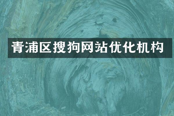 青浦区搜狗网站优化机构