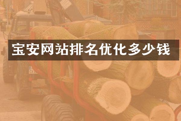 宝安网站排名优化多少钱