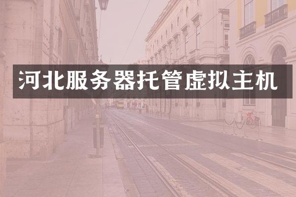 河北服务器托管虚拟主机
