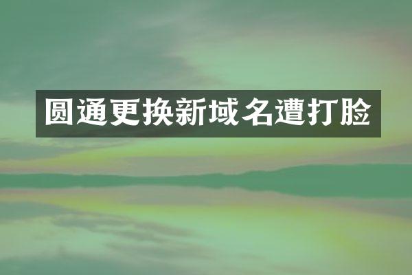 圆通更换新域名遭打脸