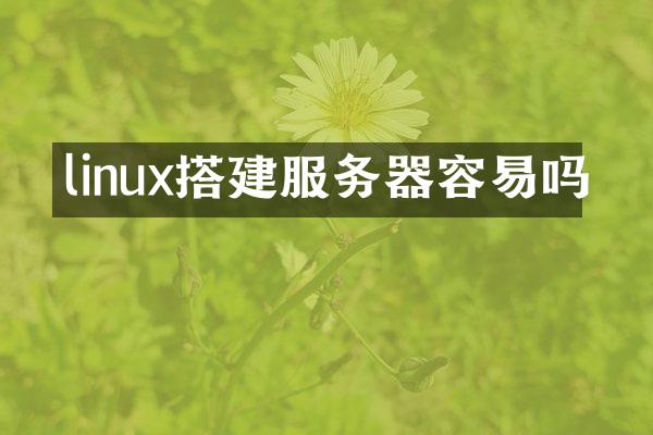 linux搭建服务器容易吗