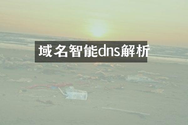 域名智能dns解析