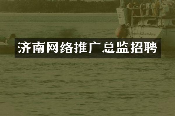 济南网络推广总监招聘
