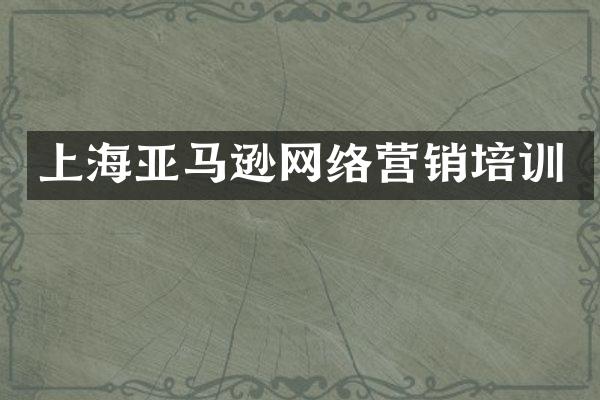 上海亚马逊网络营销培训