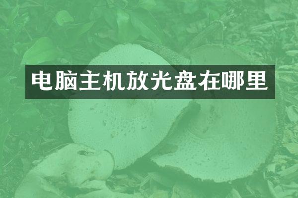电脑主机放光盘在哪里