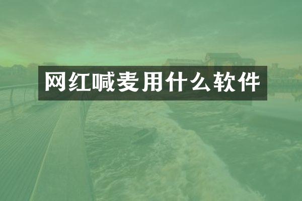 网红喊麦用什么软件