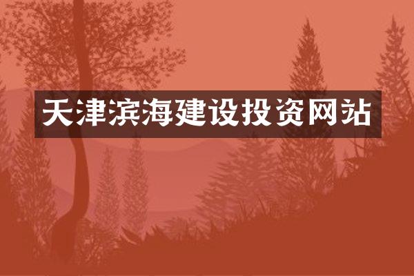 天津滨海建设投资网站