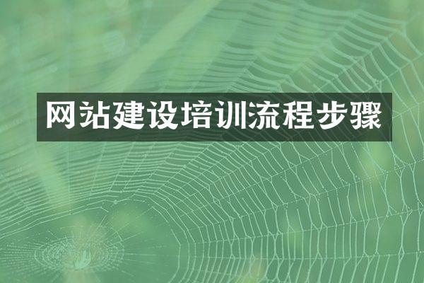 网站建设培训流程步骤