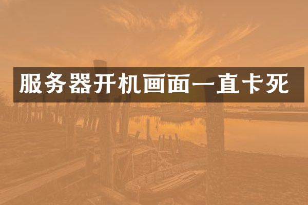 服务器开机画面一直卡死