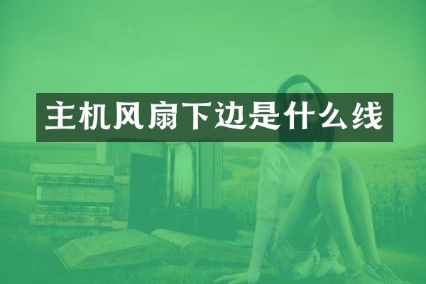 主机风扇下边是什么线