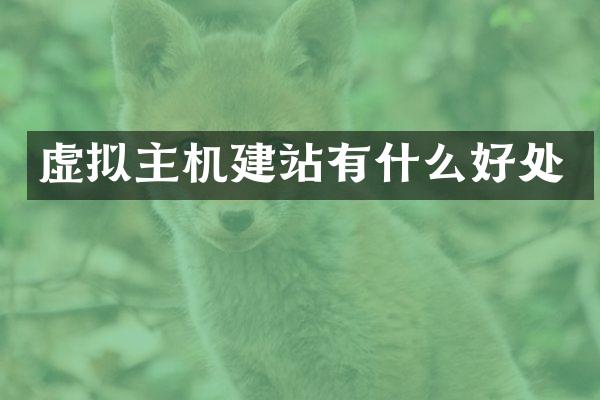 虚拟主机建站有什么好处