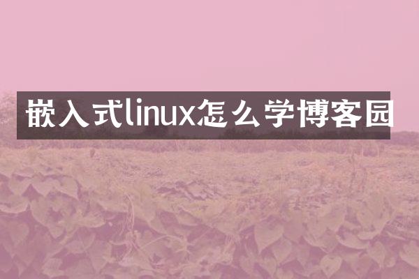 嵌入式linux怎么学博客园