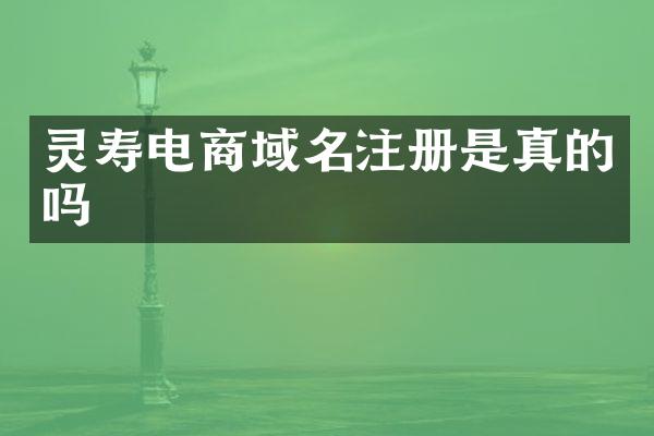 灵寿电商域名注册是真的吗