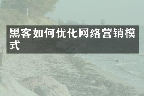 黑客如何优化网络营销模式